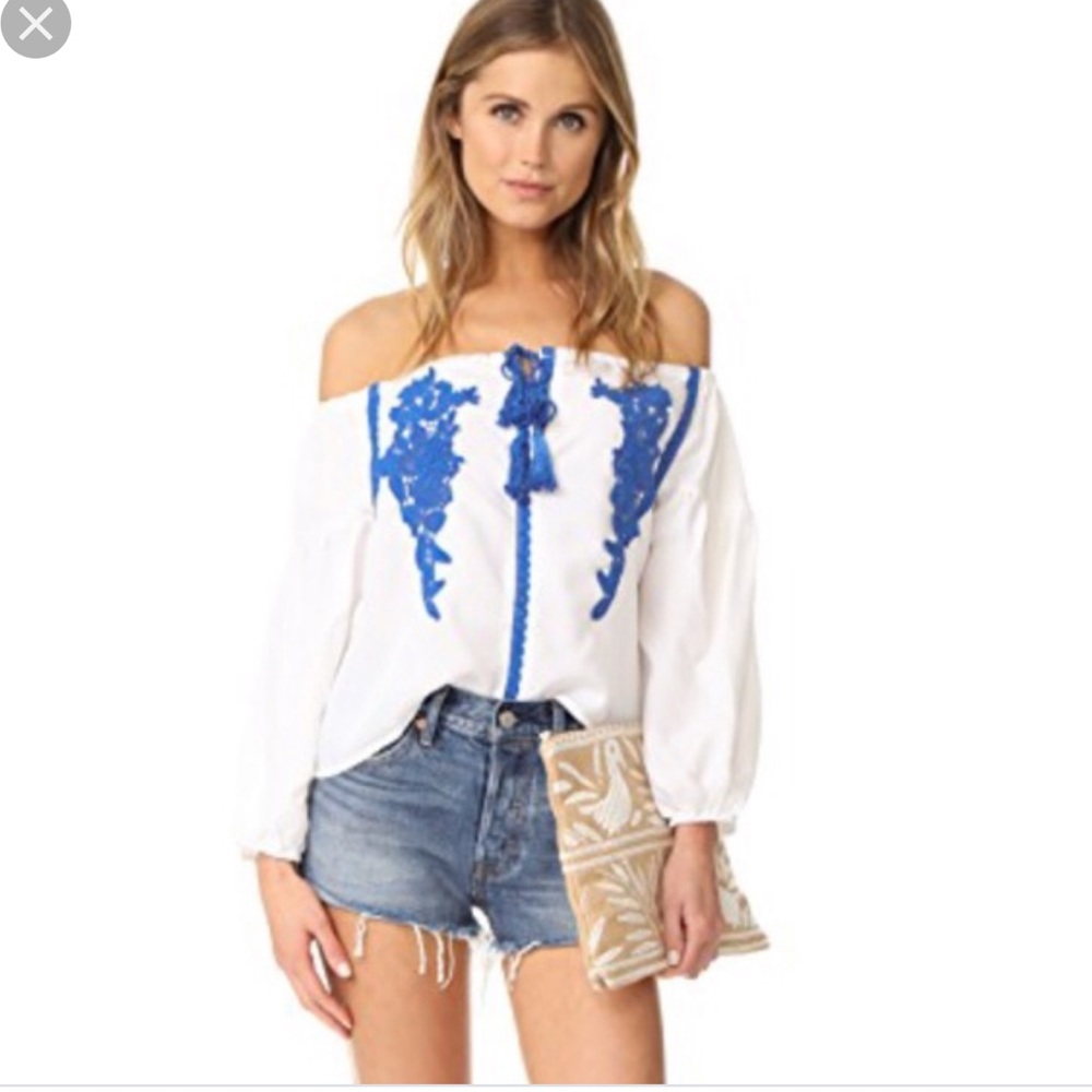 Line & Dot Valor Embroidered Blouse